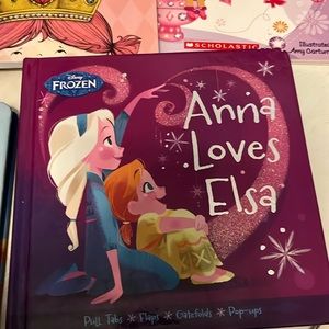 Bundle of princess books good condition. Disney Frozen pop up,